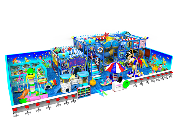 What should be paid attention to when designing an indoor playground?